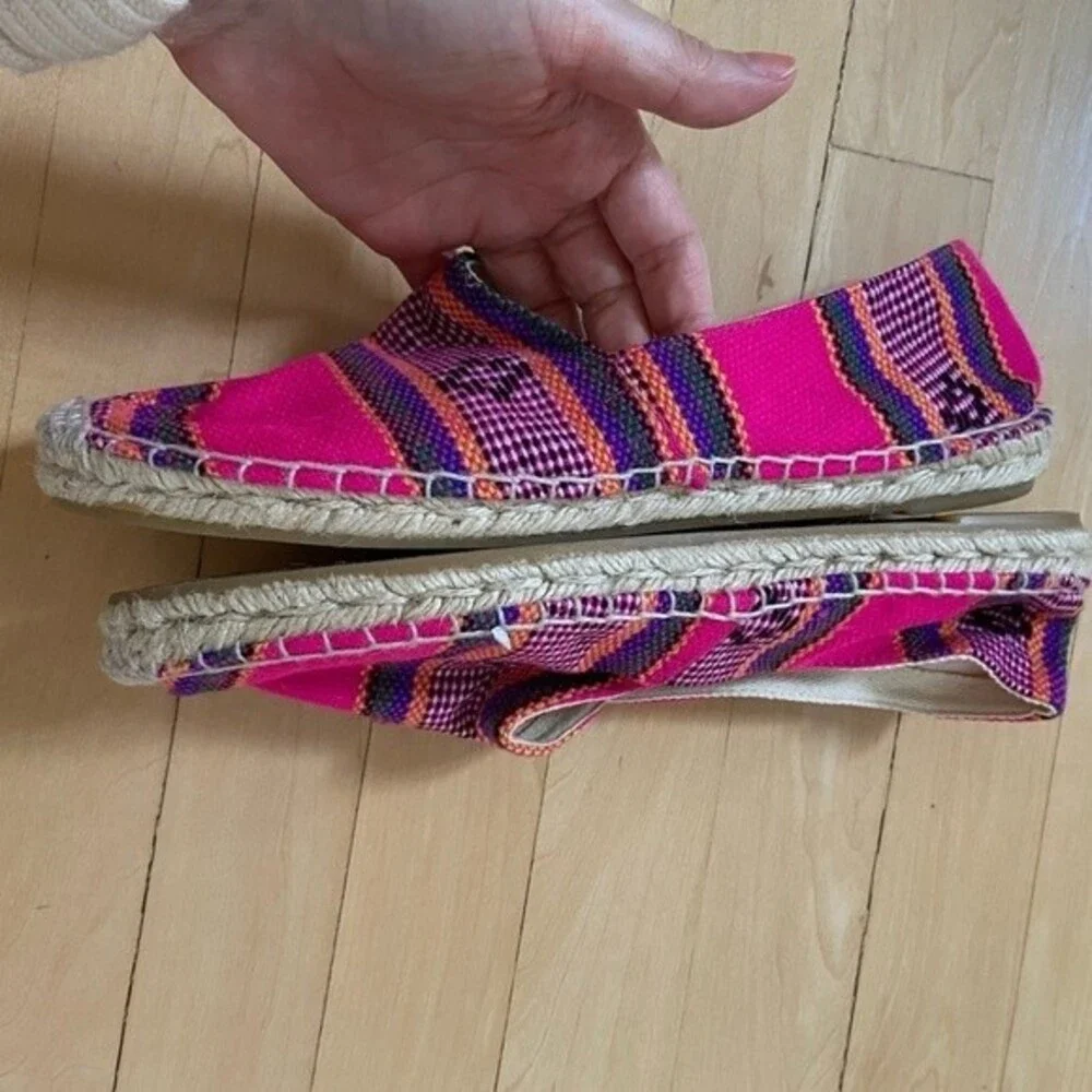 J.CREW Woven Canvas Espadrilles in Pink 10